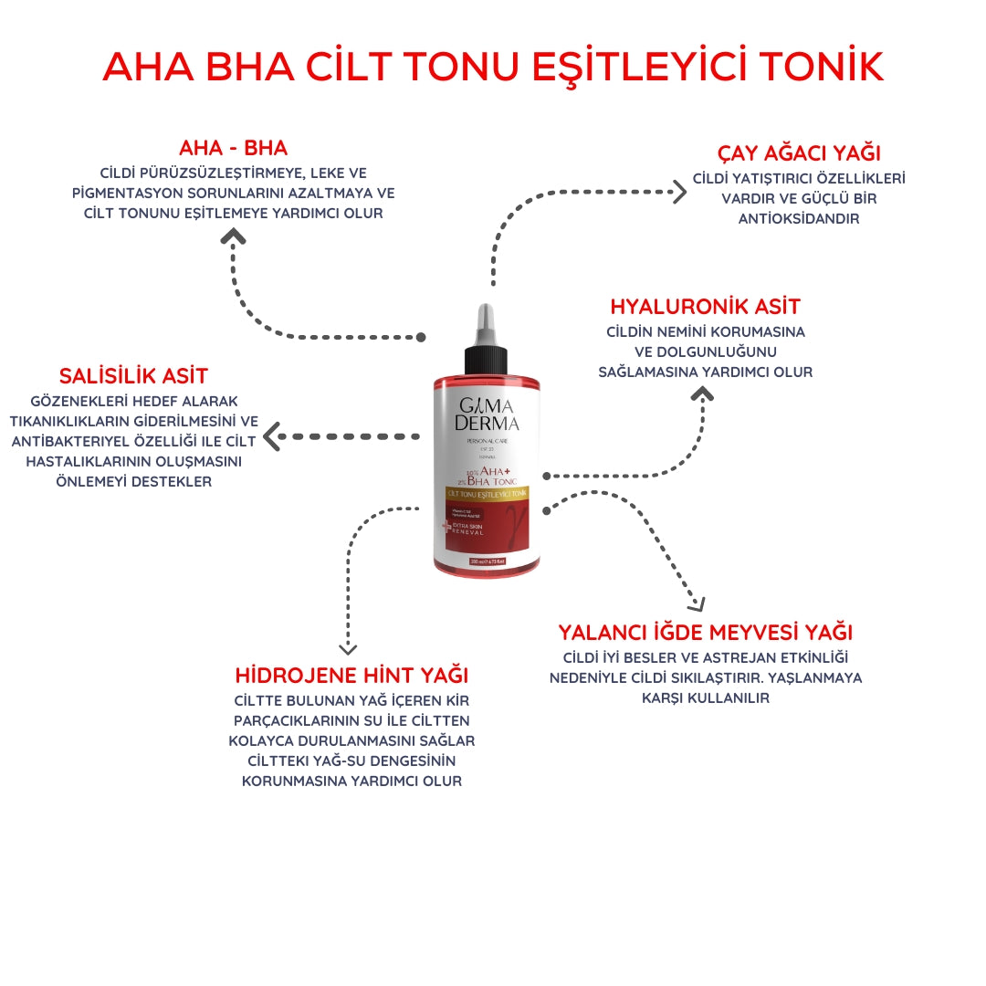 Cilt Tonu Eşitleyici Aha Bha Tonik 200 ml